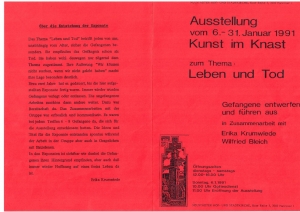 Ausstellung Kunst im Knast - Flyer