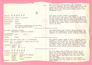 Spieltext Gewändertanz mit musikalisch/rhythmischer Begleitung (1977)