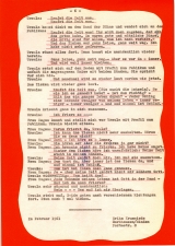 Spieltext mit choreografischen Anweisungen  Der Sekundenzeiger - Anspiel (1961)