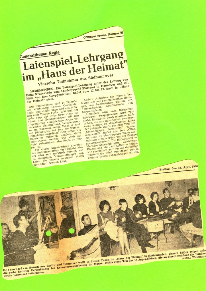Pfarrvikar – Seminar, Hermannsburg (28.11..-04.12.1965)